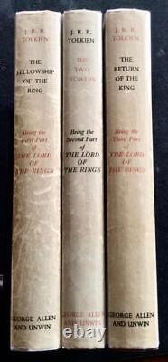1962 The LORD Of The RINGS TRILOGY 1st Ed Set 12-9-9 By J R R TOLKIEN + JACKETS