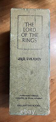 1965 LORD OF THE RINGS Tolkien Green Slipcase 1st Authorized Paperback
