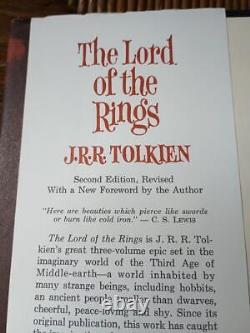 1965 Lord Of The Rings Trilogy J R R Tolkien 3 Volume Set 2nd Edition 4th Print