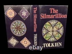 1977 JRR Tolkien 1st Silmarillion Lord of the Rings Middle Earth + MAP DJ