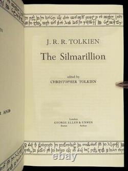 1977 JRR Tolkien 1st Silmarillion Lord of the Rings Middle Earth + MAP DJ