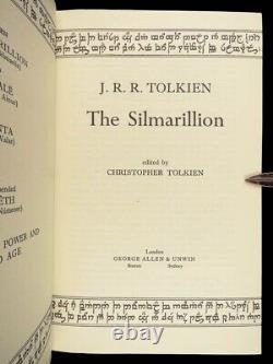 1977 Silmarillion 1st JRR Tolkien Lord of the Rings Middle Earth + MAP DJ