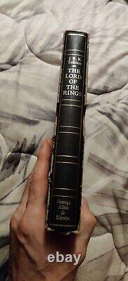 2nd Impression DELUXE INDIA PAPER LORD OF THE RINGS by TOLKIEN 1972
