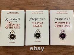 78 TOLKIEN THE LORD OF THE RINGS REVISED EDITION 2ND PRINT 3 HC BOOK SET With Map