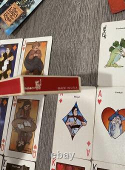 EXTREMELY RARE LORD OF THE RINGS LOTR Playing Cards x2 Tolkien Estate VINTAGE