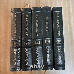 Easton Press LORD OF THE RINGS by J R R Tolkien 5 vols FELLOWSHIP TOWERS HOBBIT