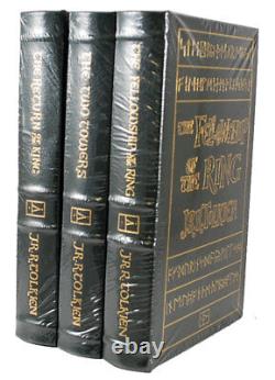 Easton Press LORD THE RINGS JRR Tolkien Hobbit Silmarillion Two Towers King 3V