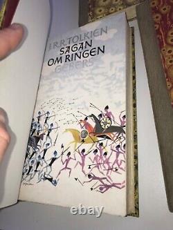 Frst swedish editions of lord of the rings superb fine-binding 1959-1961