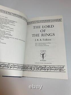 JRR Tolkien The Lord of the Rings 1988 UK One Volume HC Edition, 1st Print