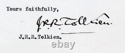 J. R. R. Tolkien LOTR Signed & Framed 7x9.5 1971 Typed Letter BAS #AD04257