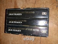 J R R Tolkien Lord of the Rings PB Box Set 1982 Urwin Books unread