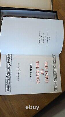 J R R Tolkien The Lord of The Rings Deluxe Edition 1979 7th Impression