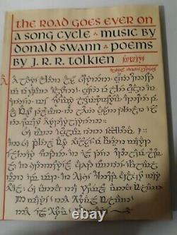 J. R. R Tolkien The Road Goes Ever On 1st Ed 1st print 1967 Music Lord of Rings