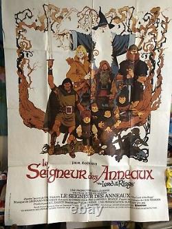 LORD OF THE RINGS French Vintage Film poster 4x6ft JRR TOLKIEN 1978