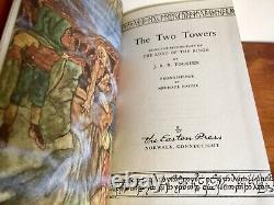 Lord Of The Rings THE TWO TOWERS JRR Tolkien Easton Leather Collector's Edition