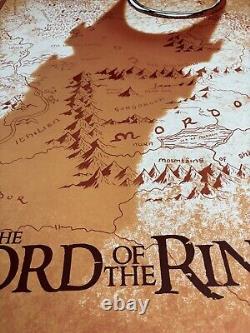 Lord Of The Rings by Doaly Limited Edition Foil Screenprint Bottleneck Mondo
