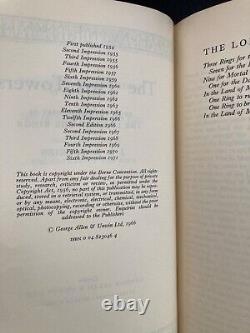 Lord of the Rings, J. R. R Tolkien, 2nd Editions various impressions