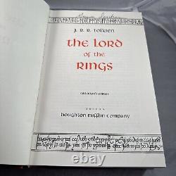 Lord of the Rings Tolkien HMCO Collector's Ed with Map & Case Hardcover 1994