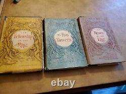 Lord of the Rings Trilogy, 1st US edition, J. R. R. Tolkien, HCDJ