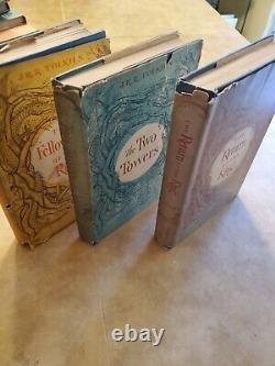 Lord of the Rings Trilogy, 1st US edition, J. R. R. Tolkien, HCDJ