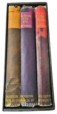 Lord of the Rings Trilogy Books Box Set Tolkien 2nd Edition 1965 Revised with Maps