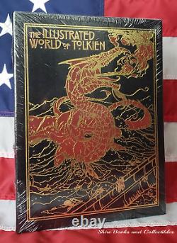 NEW Illustrated World of Tolkien Easton Press Leather Hardcover Hobbit Lord Ring