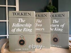 Second edition VGC The Lord of the rings 3 book set with original dust covers