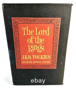 Set of (3) The Lord Of The Rings JRR Tolkien Houghton Mifflin, 1965 Box Set