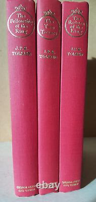 THE LORD OF THE RINGS, J. R. R. Tolkien (3 VOLUMES) 2nd Edition 1967, 1966, 1966