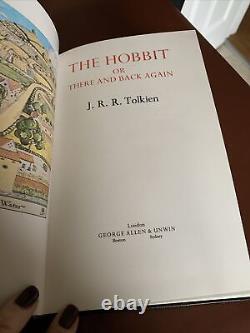 The Hobbit J R R Tolkien Deluxe Slipcase Ed 4th Impression Hardback 1986