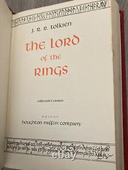 The Lord Of The Rings Tolkien HMCO 1966 Collectors Edition With Map No Slipcase