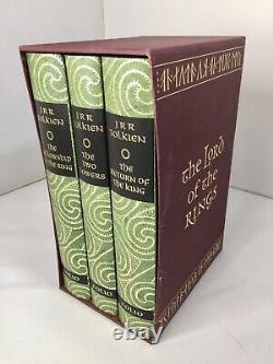 The Lord of the Rings Set JRR Tolkien Folio Society in Slipcase 3 Volumes 2002