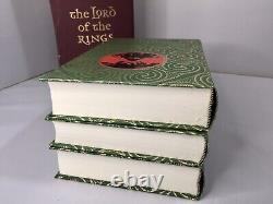 The Lord of the Rings Set JRR Tolkien Folio Society in Slipcase 3 Volumes 2002