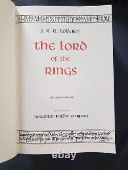 The Lord of the Rings Tolkien Collector's Edition slipcase & map HMCO 1987