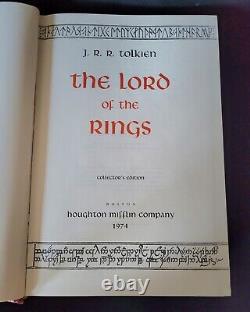 The Lord of the Rings by J. R. R. Tolkien HMCO Collector's Edition 1974 1st Print