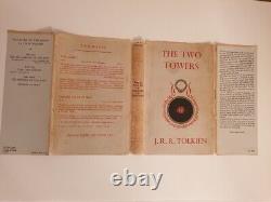 The Two Towers, 1st ed, 4th imp, 1956, J R R Tolkien, Allen & Unwin, orig jacket