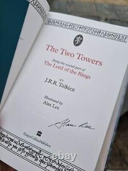 The Two Towers The Lord of the Rings HARDBACK Illustrated by Alan Lee Signed