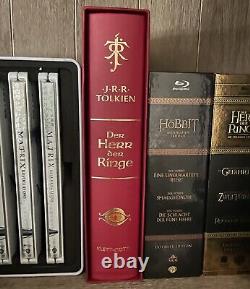 Tolkien DER HERR DER RINGE Buch, LEDER LUXUSAUSGABE Lord of the Rings GERMAN