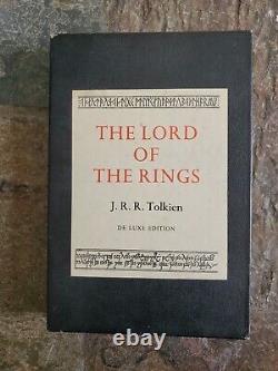 Tolkien Lord of the Rings complete Deluxe Edition, slipcase 7th print very fine