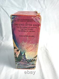Vintage J. R. R. TOLKIEN Lord Of The Rings 3 PB Box Set Ballantine Books 1972
