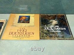 Vintage J. R. R. Tolkien Lord Of The Rings 1978-1989 Calendar Lot. Of 8 Read